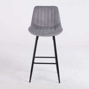 זוג כסאות בר מעוצבים בד קטיפה דגם מיה במגוון צבעים מבית TWINS DESIGN